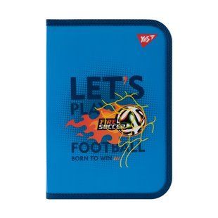 Папка для зошитів пластикова на блискавці Yes Football В5
