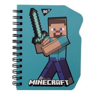 Блокнот Yes В7 60 листов дв спираль Minecraft Steve клетка