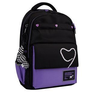 Рюкзак шкільний YES Purple Hearts TS-48