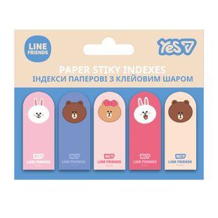 Індекси паперові Yes Line Friends 55*15мм 100 шт 5x20