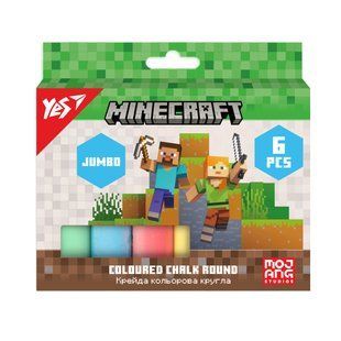 Мел цветной Yes Minecraft 6 штук JUMBO