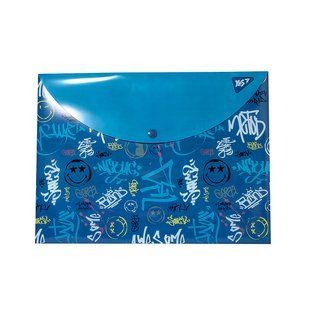 Папка-конверт YES на кнопці А4 "SmileyWorld Pattern"