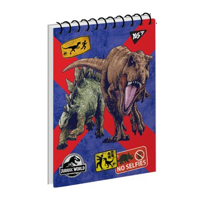 Тетрадь для записей YES А6/80 од.спираль Jurassic World. Dino tracker
