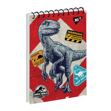 Тетрадь для записей YES А6/80 од.спираль Jurassic World. Dino tracker