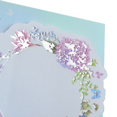 Набір паперових декорів з клейовим шаром "Floral frame", фольгованих, 20 шт