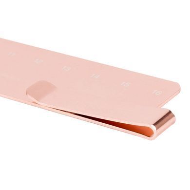 Лінійка-закладка YES 16cм "Rose Gold"