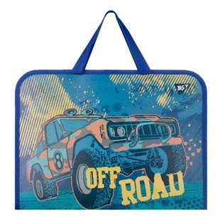Папка-портфель YES на блискавці з тканинними ручками "Off Road"