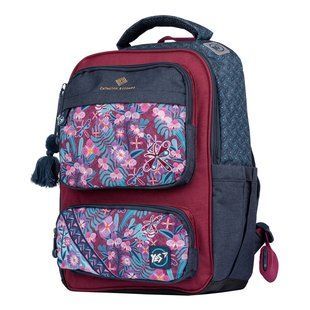 Рюкзак YES TS-62 "Catalina Estrada.Pattern", синий/фиолетовый