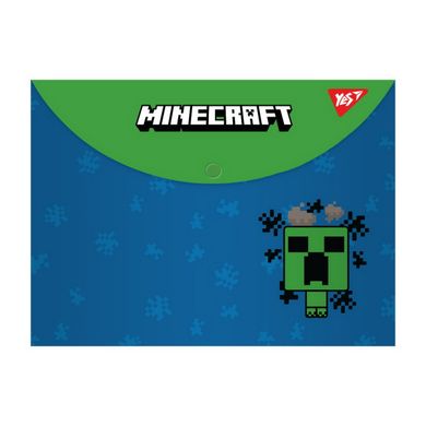 Папка конверт на кнопке Yes Minecraft Creeper B5