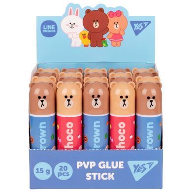 Клей-олівець Yes 1.5г PVP "Line Friends"