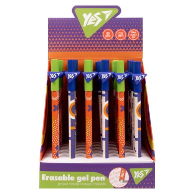 Ручка гелевая YES пиши-стирай Erudite 0,5 мм, синяя