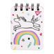 Блокнот YES А7/100 лін. подв. спір. "Sketch animal. Unicorn", пласт. кишеня 1 з 2