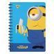 Блокнот YES А5, 80 арк., подв. cпіраль з гумкою Minions 1 з 3