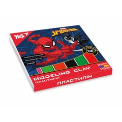Пластилин YES, 12 цв., 240г "Marvel.Spiderman"