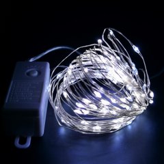 Гирлянда светодиодная нить Novogod'ko на медн. провол., 100 LED, холодный белый, 10 м, 8 р