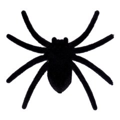 Набір пласт.павуків Yes! Fun Хелловін, 6*6,5 см, 6 шт, оксамит, чорні