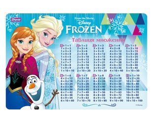 Подложка для стола детская "Frozen" (табл.умножения)