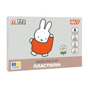 Пластилін Yes 8 кольорів 160г Miffy