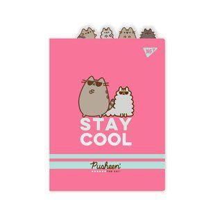 Папка-уголок YES А4 с фигурными разделителями Pusheen