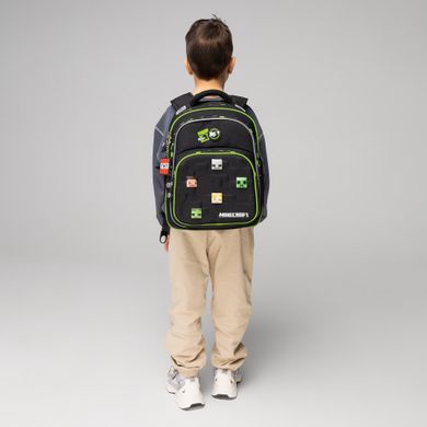 Рюкзак школьный полукаркасный Yes Minecraft S-91