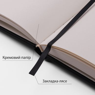 Скетчбук SANTI для графіки 13х21см 80 арк. тверда обкладинка PU 110г/м2 чорний