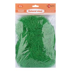 Сизаль натуральный SANTI, 30 г, цвет зеленый.