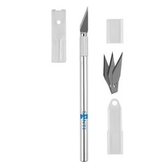 Нож макетный SANTI для дизайнерских работ со сменными лезвиями, 3 шт