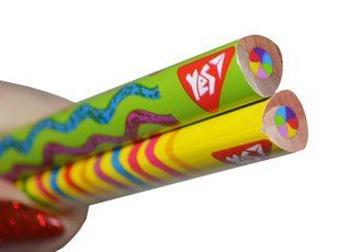 Карандаш YES "Rainbow" Jumbo с шестицветным грифелем, треугольный