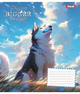 Зошит шкільний 1B Dream bigger 12 листів коса лінія