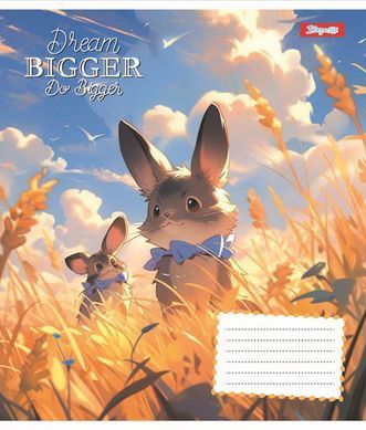 Зошит шкільний 1B Dream bigger 12 листів коса лінія