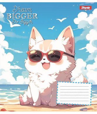 Зошит шкільний 1B Dream bigger 12 листів коса лінія