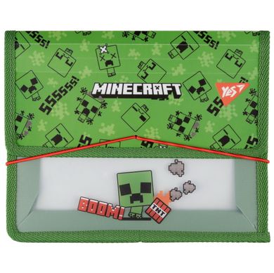Папка для зошитів на резинці пластикова Yes Minecraft Creeper В5