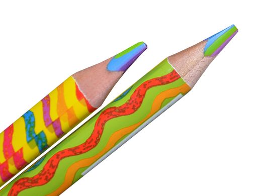 Олівець YES Jumbo "Rainbow" з шестиколірним грифелем, трикутний